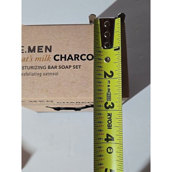 OC.MEN GOAT'S MILK & Charcoal Moisturizing bar soap for men, 3 bars - Picture 15 of 16